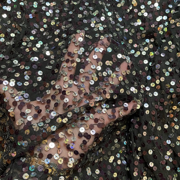 ASOS sheer sequined cropped top NWT - Picture 4 of 4